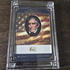 2025 A Word From POTUS William Henry Harrison Authentic Handwritten Word