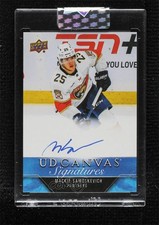 2023 Upper Deck Clear Cut Canvas Signatures Mackie Samoskevich #CS-MS Auto 11jd