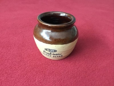 Burnham Morrill Portland, B & M Brick-oven Baked Beans Pot Company Property Rare