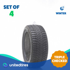 Set Of 4 Used 23545r17 Bridgestone Blizzak Ws90 Studless 97h - 7.5-932 Set Of 4 Used 23545r17 Bridgestone Blizzak Ws90 Studless 97h - 7.5-932