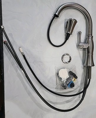 Delta Kitchen Faucet Arctic Stainless Pull-Down 9197-AR-DST-R S1