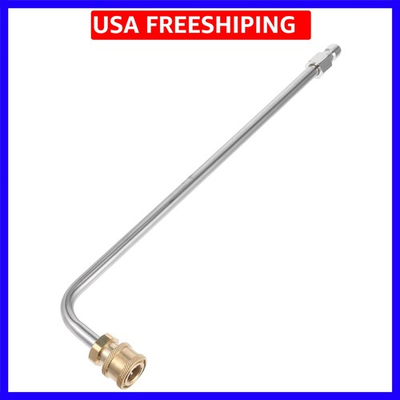 #ad 90 Degree Curved High Pressure Washer Extension Wand 13.77 Inch Quick Connect... $18.99
