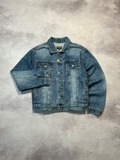 Vintage Ralph Lauren Polo Jeans Co Trucker Denim Bomber Jacket Mens Size M
