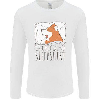 Corgi Sleeping Dog Herren Langarmshirt