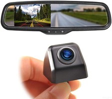 4.3'' Rear View Mirror Monitor Reversing Backup Camera Kit Night Vision For Car
