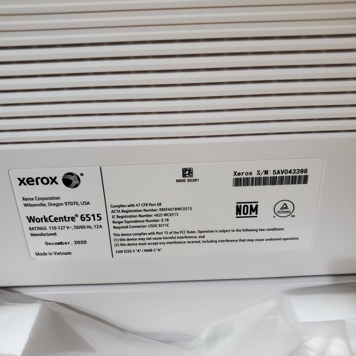 即購入OK！ページ Xerox WorkCentre 6515 Color Multifunction All-in-One Printer