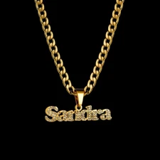 Customized Necklace Personalized Jewelry Stainless Steel Chain Pendant Name Gift