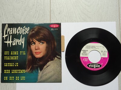 FRANCOISE HARDY EP 45 T SIXTIES mit SCHLANGE