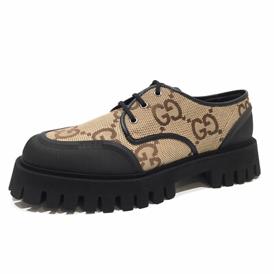 GUCCI GGパターン 総柄 スニーカー ベージュ/ブラック s-l400.jpg