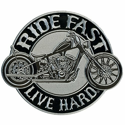 Toppa/Stemma con Motivo: "Ride Fast Live Hard" (m5J)