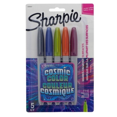 Lot of 2 Sharpie 5Pk Cosmic Color Fine Marker FREE SHIPPING