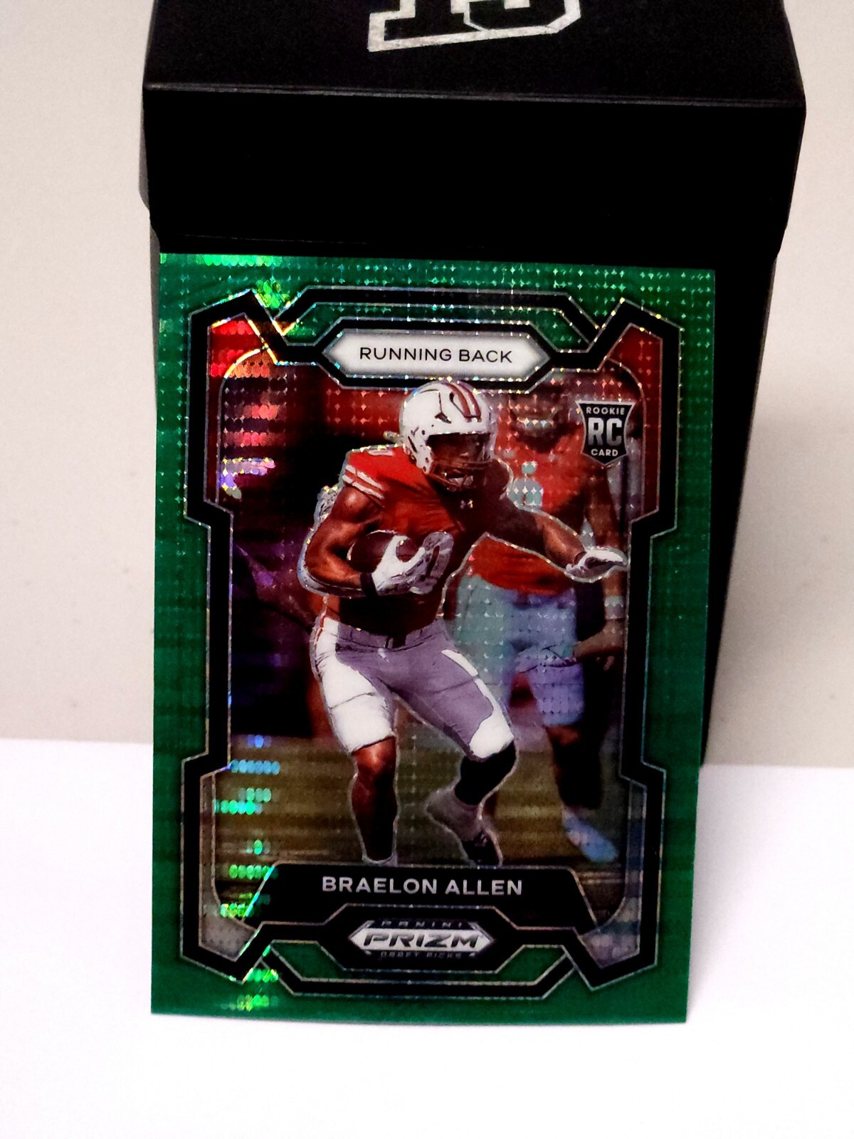 2024 Prizm Draft Picks Football Green Pulsar Prizm Braelon Allen RC #129 /25 🔥