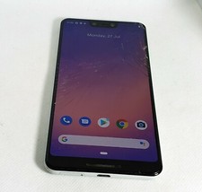 Google Pixel 3 XL G013A 64GB Clearly White 6.3" Unlocked Broken Smartphone