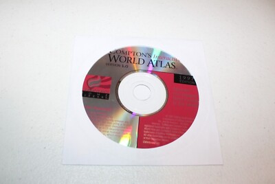 Compton's Interactive World Atlas Version 1.0 (PC, 1996, Disc Only) 1997 Edition