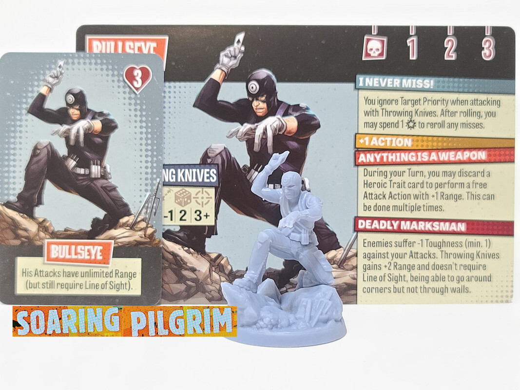 BULLSEYE - HERO - MARVEL ZOMBIES ZOMBICIDE Kickstarter Exclusive