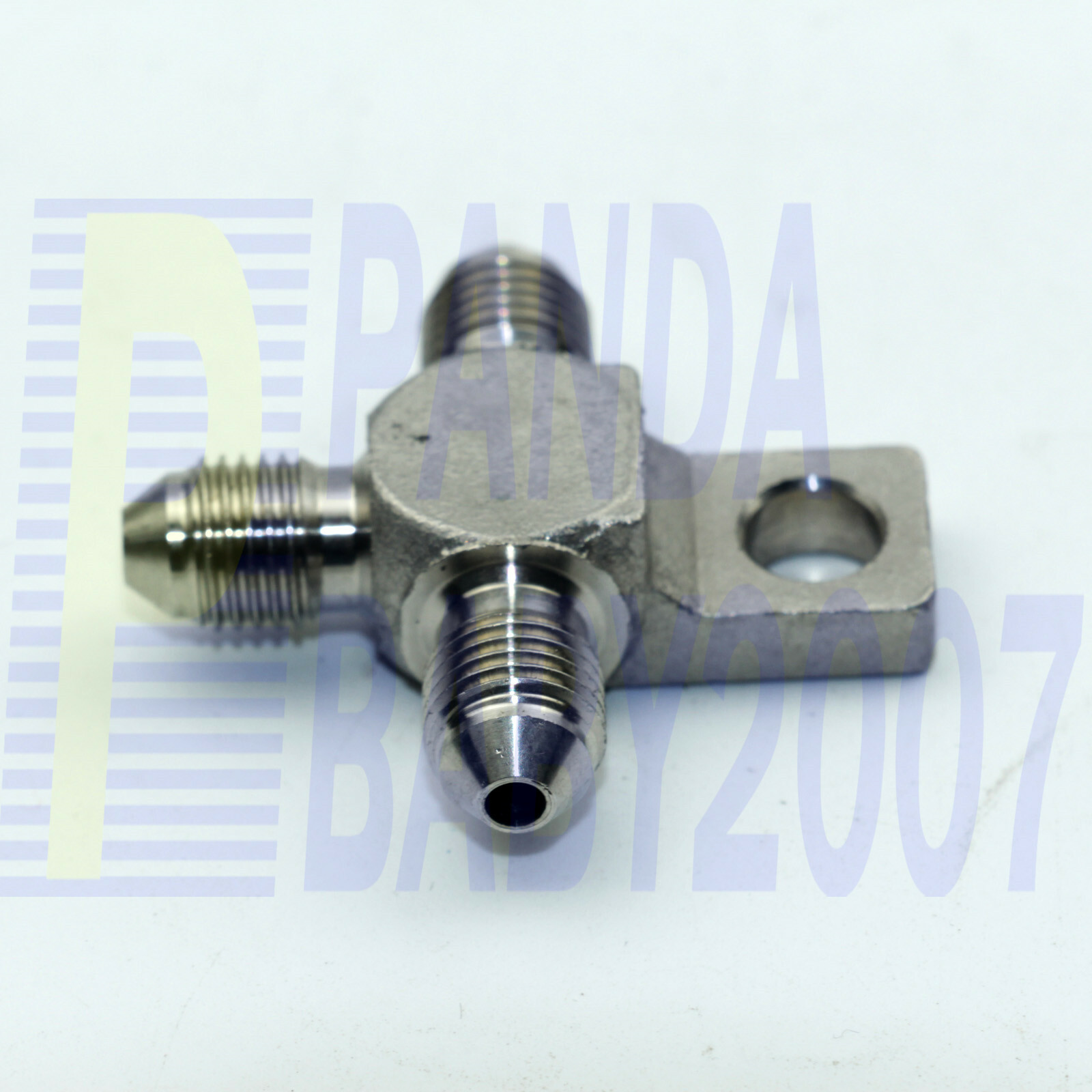SUS T Tee 3 way Brake Line Male AN3 3AN Fitting Connector Splitter