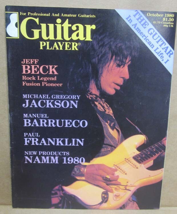 Guitar Player Magazine October 1980 - Jeff Beck , David Bromberg, Paul Franklin