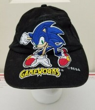Vintage Sega Sonic the Hedgehog Gameworks Hat Strapback Video Game Promo