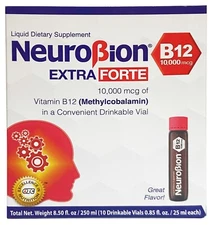 NEUROBION B12 10,000 mcg EXTRA FORTE 10 ORAL VIALS   Exp 08/2027