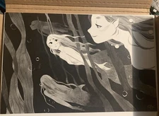 Helen Chen Art Print Signed Anime Mermaid 17x11 Print KELP