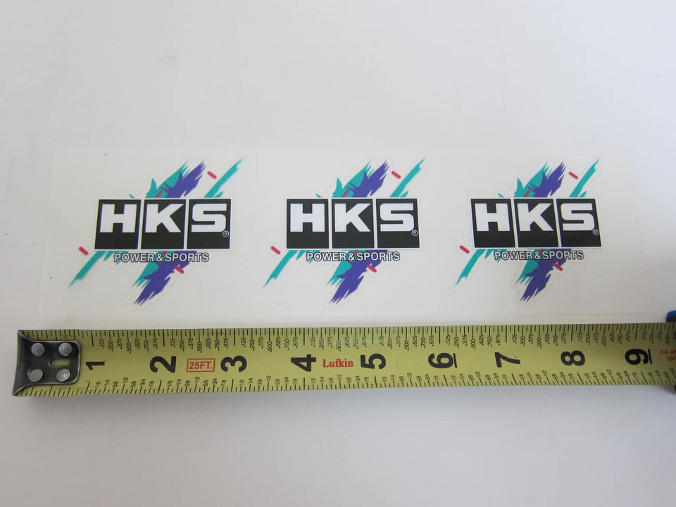 Paquete de 3 calcomanías adhesivas HKS Splash Logo JDM 51003-AK122 Foto 2 de 4