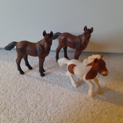 Schleich horses bundle Shetland pony 2005 Arabian foals 2003