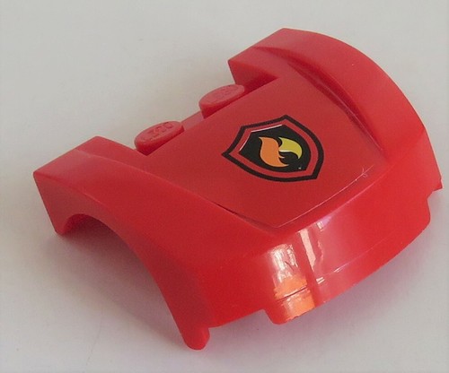 LEGO Fahrzeug / Vehicle - Motorhaube mit KotFlügel u.Sticker, rot # 98838pb007