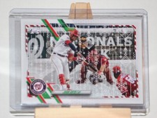 2021 Topps Holiday Super Rare Photo Variations #HW100 Juan Soto Snow Background