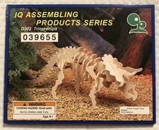 IQ Assembling Products Series - Triceratops - WOODEN 3D Model PUZZLE