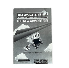 Pac-Man 2: The New Adventures MANUAL ONLY Super Nintendo SNES, 1994 Free Ship