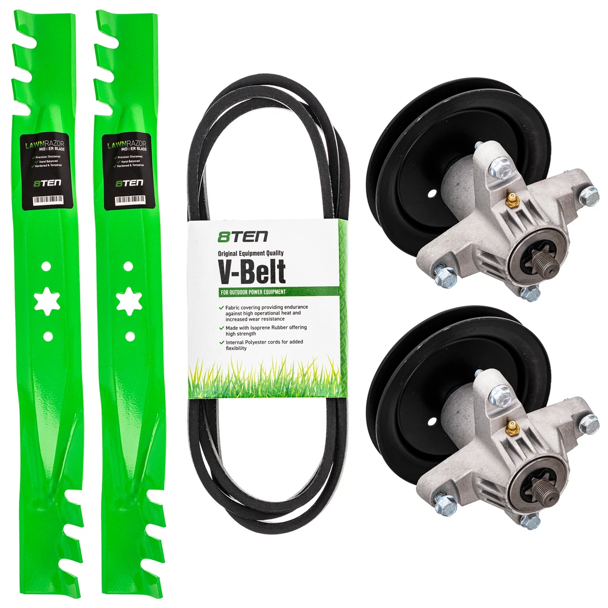 Deck Kit Blade Spindle Belt for White Outdoor LT542G LT542H LT942H 42 Inch