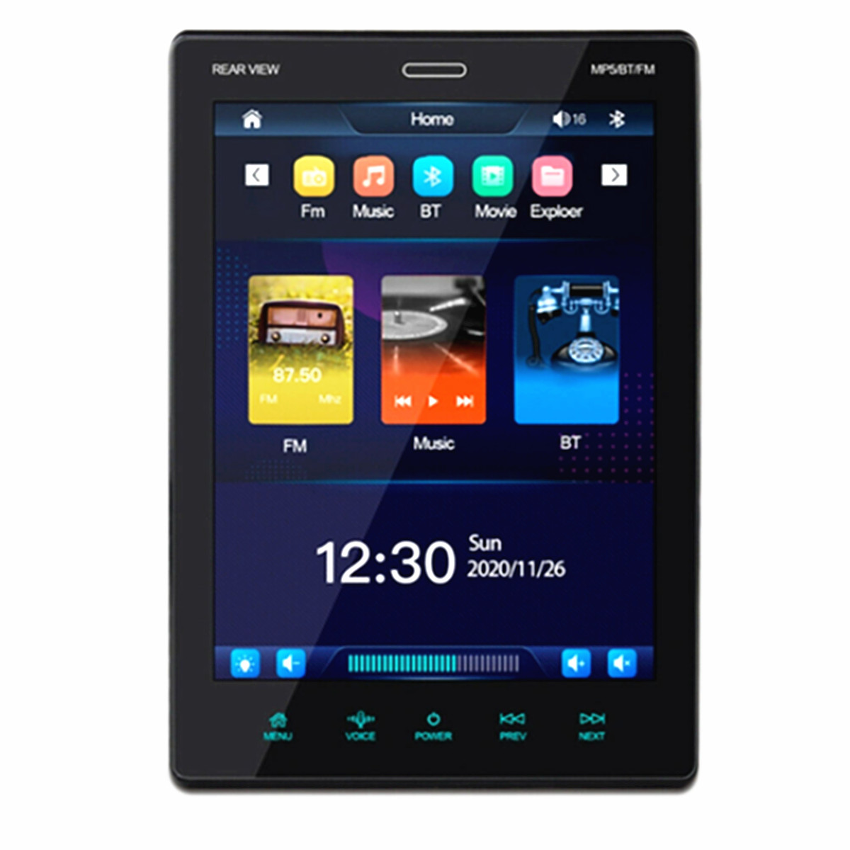 Single Din 9.5in Touchscreen Car Stereo with Bluetooth MP5 Mirror Link