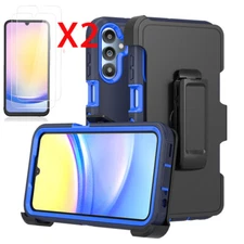 For Samsung Galaxy A15 5G Case Cover +Belt Clip Fits Otterbox + Screen Protector