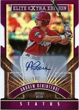 2015 ANDREW BENINTENDI  AUTOGRAPH  ELITE EXTRA EDITION PURPLE #22/75  MT AUTO