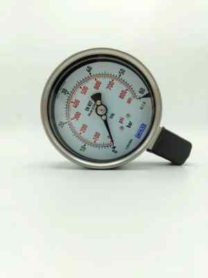 #ad #ad WIKA MODEL 232.50.100 60 Bar 870 PSI Pressure Gauge 4 INCH SS 1 2 NPT C $213.00