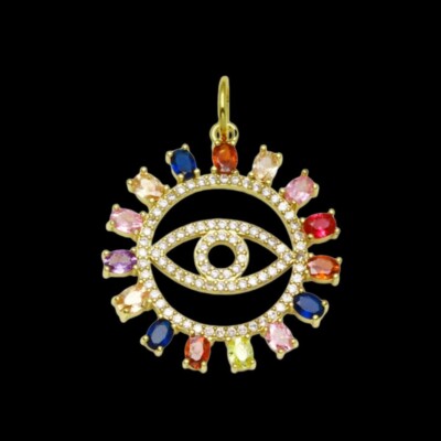 Evil Eye Hamsa Necklace 925 Sterling Silver Evil Eye and Hamsa Pendant Necklace