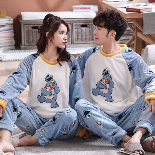 Couple Unisex Sleepwear Warm Winter 