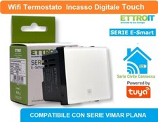 TERMOSTATO CONNESSO SMART WIFI APP TUYA COMPATIBILE CON SERIE VIMAR PLANA