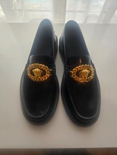 Versace Mens Black Dress Shoe size 41, medusa buckle