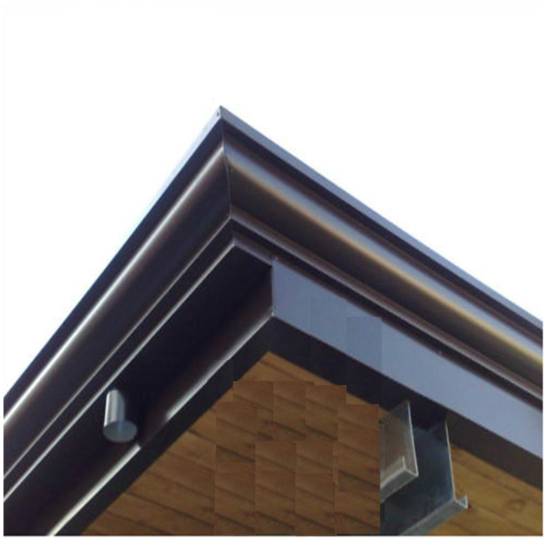 Scossalina Cappellotto Sotto Tegola In Lamiera Preverniciata Testa Di Moro - Barra Da 2 Metri - Foto 8