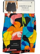 NWT AMERICAN EAGLE Stretch Boxer Sz XS-S-M-L-XL Blue Orange Yellow 83