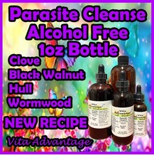 Alcohol Free Parasite Cleanse Wormwood-Black Walnut Hull-Clove
