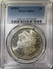 1878-S $1 Morgan Silver Dollar PCGS MS62 (685)