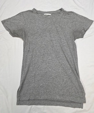 JOHN ELLIOTT Crewneck S/S T-Shirt Men 1 SMALL S Gray COTTON Poly Blend USA MADE