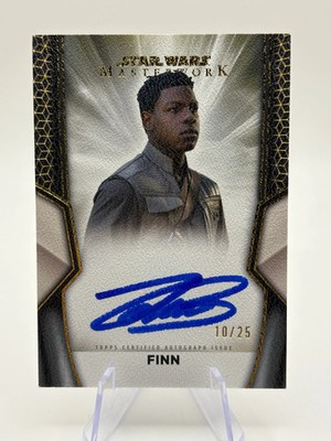 Finn Silver Metal Border Auto /25 2025 Topps Star Wars Masterwork John Boyega