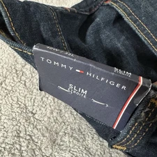 NWT Tommy Hilfiger Men's Premium Denim Slim Fit Dark Wash Jeans 40x32