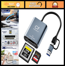 2-in-1 CFexpress Type B  SD Card Reader - USB 3.2 Gen 2, 10Gbps Fast Transfer,