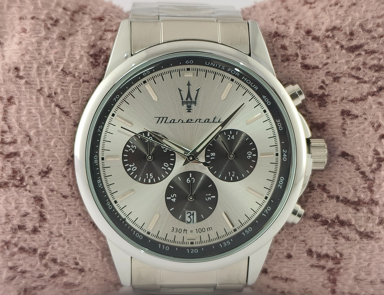 Maserati Chronograph Silver Dial 