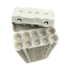 Eggcellent Cardboard Egg Storage Cartons 10 Cell Stackable Boxes holds 10 eggs