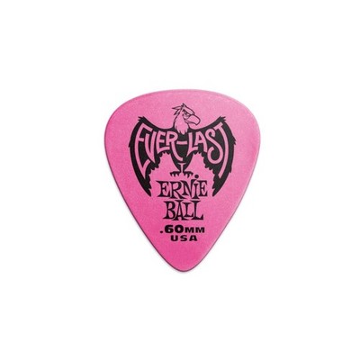 Ernie Ball Everlast Guitar Picks, Pink .60mm, 12-pack (P09179) 0, (.6 mm) 